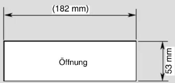 (182 mm) Öffnung 53 mm