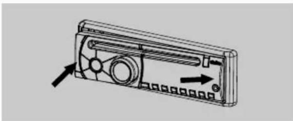 CLARION Cz200er - Wiederanbringen der abnehmbaren Bedienkonsole - 1