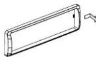 CLARION CZ104E - Passrahmen demontieren - 1