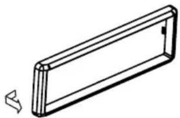 CLARION CZ101ER - Abnehmen des Passrahmens - 2