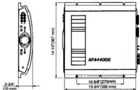 2-3/4" (70 mm) 14-12"(367 mm) APA44006 10-5/8"(270mm) 13-3/4"(350 mm)