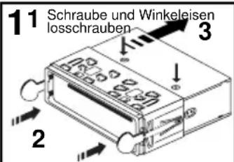 ROADSTAR CD-853USMPBT - Einbau ins Armaturenbrett - 1
