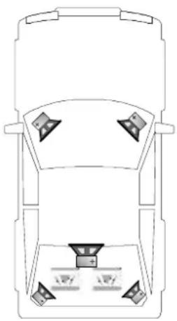 Crunch V2300 - 4-Kanal Front-/Hecksystem mit 1-Kanal/Mono Subwoofer - 1