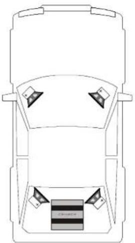 Crunch GTR620.2 - 4-Channel-Mode: 2 Frontspeakers / Stereo & 2 Rearspeakers / Stereo - 1