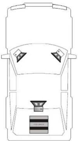 Crunch GTR440.4 - 3-Kanal-Betrieb: 2 Lautsprecher / Stereo & Subwoofer / Mono gebrückt - 1