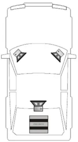 Crunch GTR350.4 - 3-Kanal-Betrieb: 2 Lautsprecher / Stereo & Subwoofer / Mono gebrückt - 1
