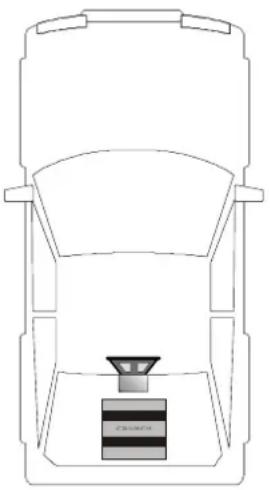 Crunch GTR350.4 - 1-Kanal-Betrieb: 1 Subwoofer / Mono gebrückt - 1