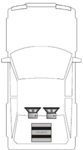 Crunch GTR420.2 - 2-Kanal-Betrieb: 2 Subwoofer / Mono gebrückt - 1