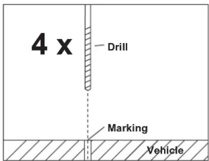 4 x Drill Marking Vehicle