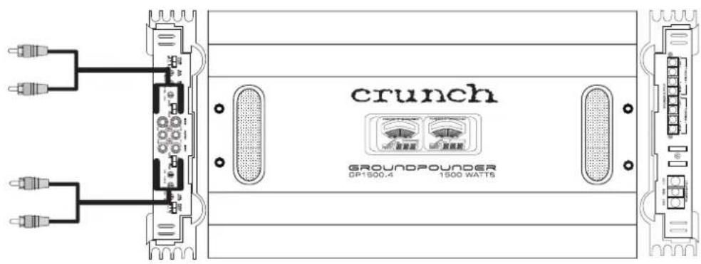 Crunch GP1500.4 - Stereo Front Speakers and Mono/Subwoofer - 1