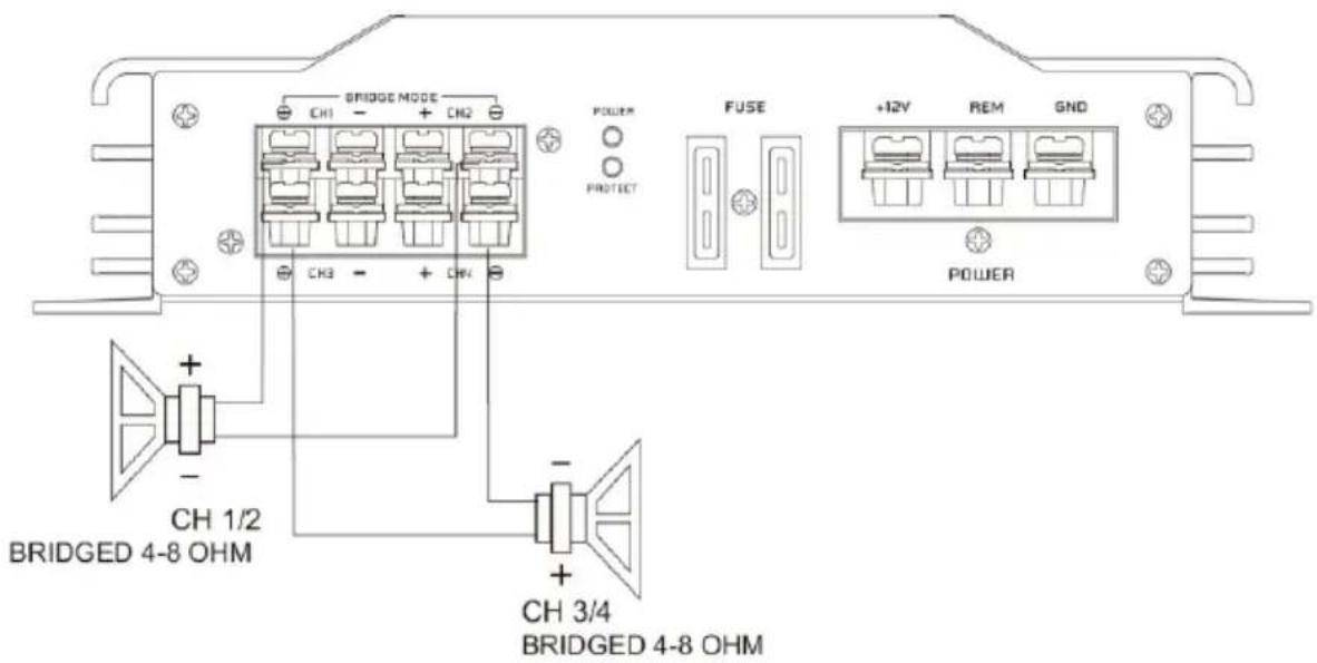 Ground Zero GZIA 2080HPX - Lautsprecher Impedanz / Speaker impedance / Impédance haut parleur 4 \~ 8 Ohm - 1