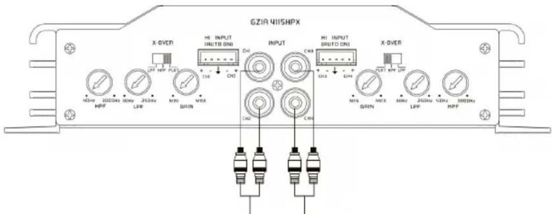 Ground Zero GZIA 2080HPX - Lautsprecher Impedanz / Speaker impedance / Impédance haut parleur 4 \~ 8 Ohm - 1