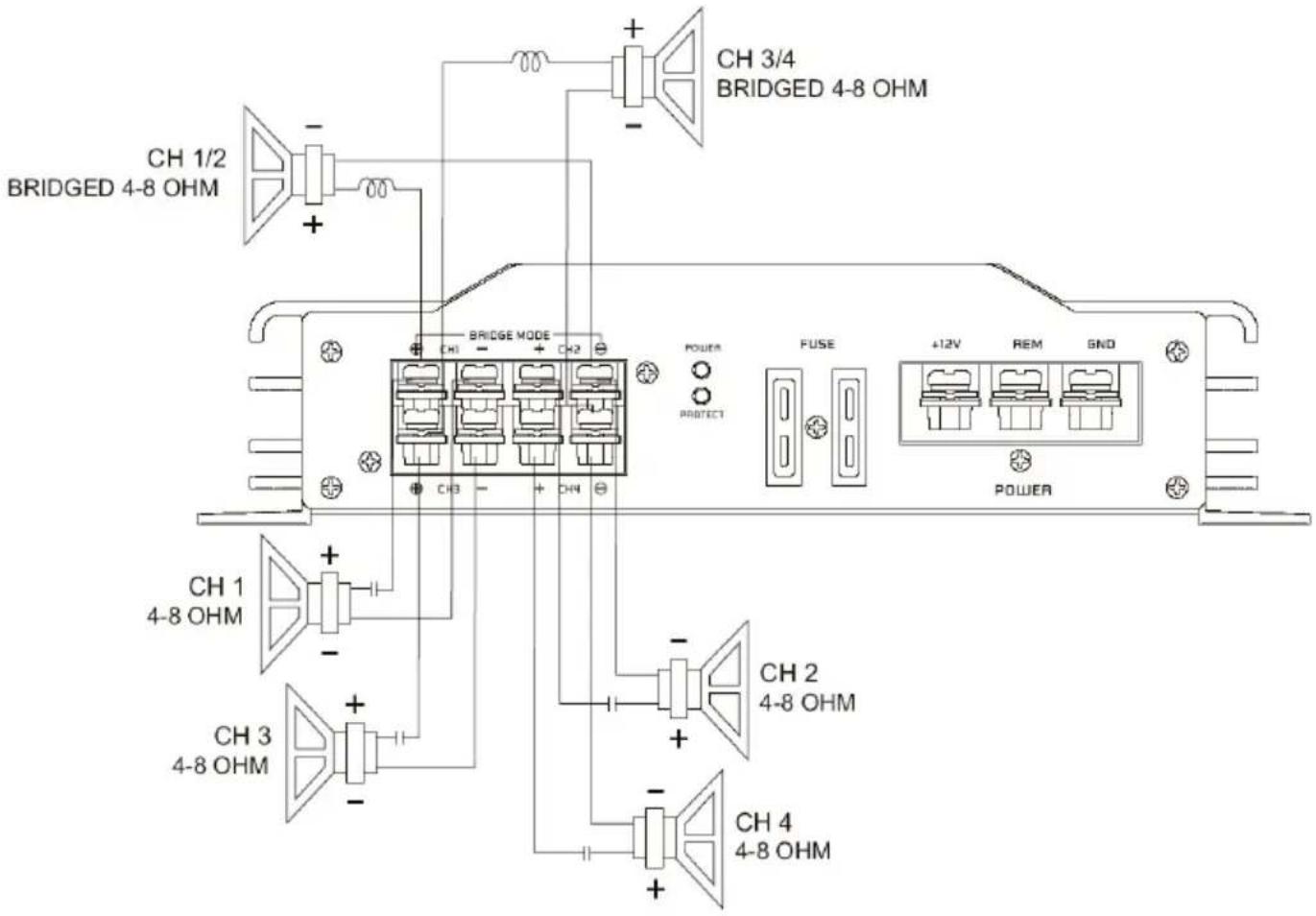 Ground Zero GZIA 2130HPX - Lautsprecher Impedanz / Speaker impedance / Impédance haut parleur 4 \~ 8 Ohm - 3
