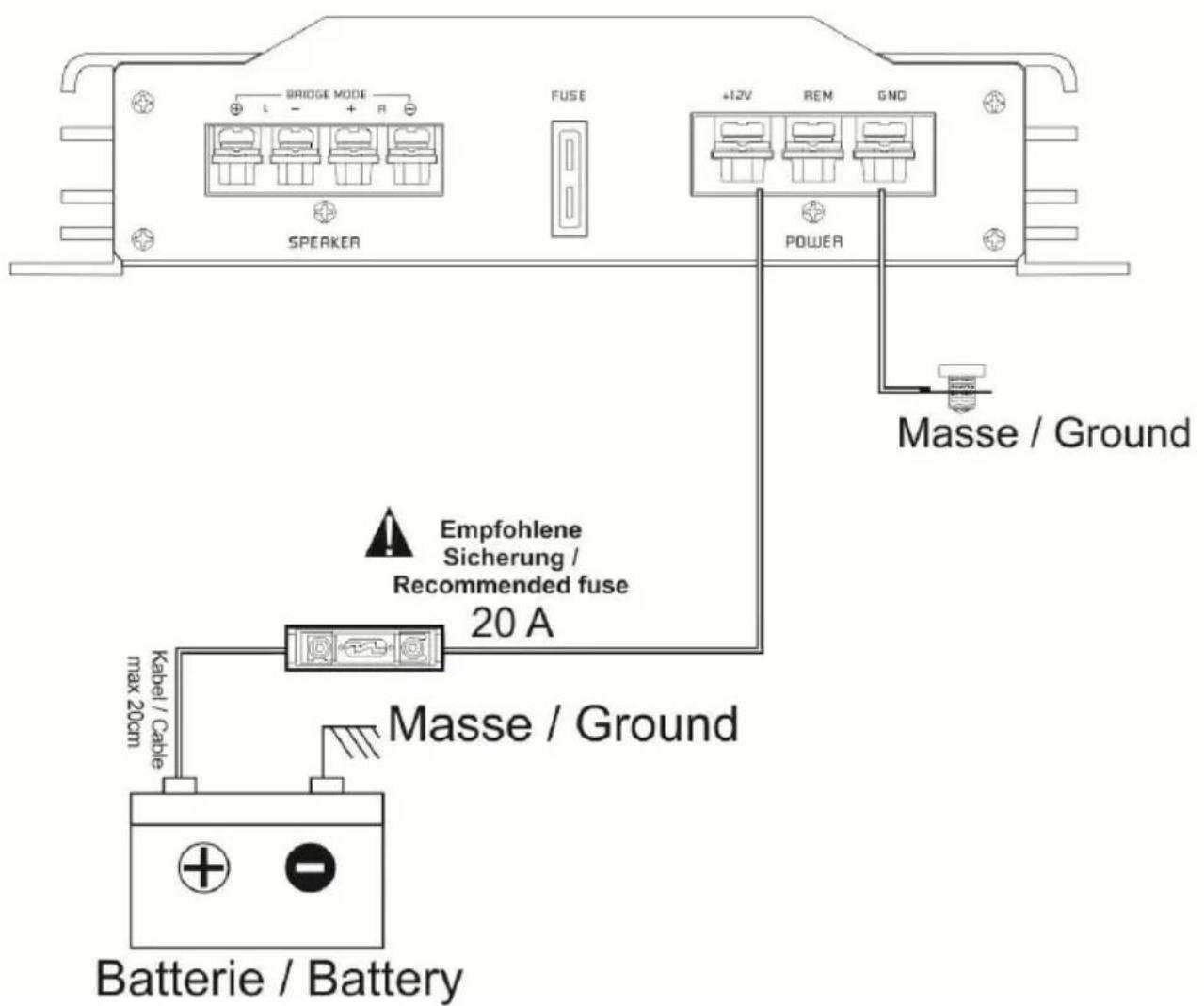 Ground Zero GZIA 2130HPX - High Level Input- Entrada de alta (altavoces) - 6