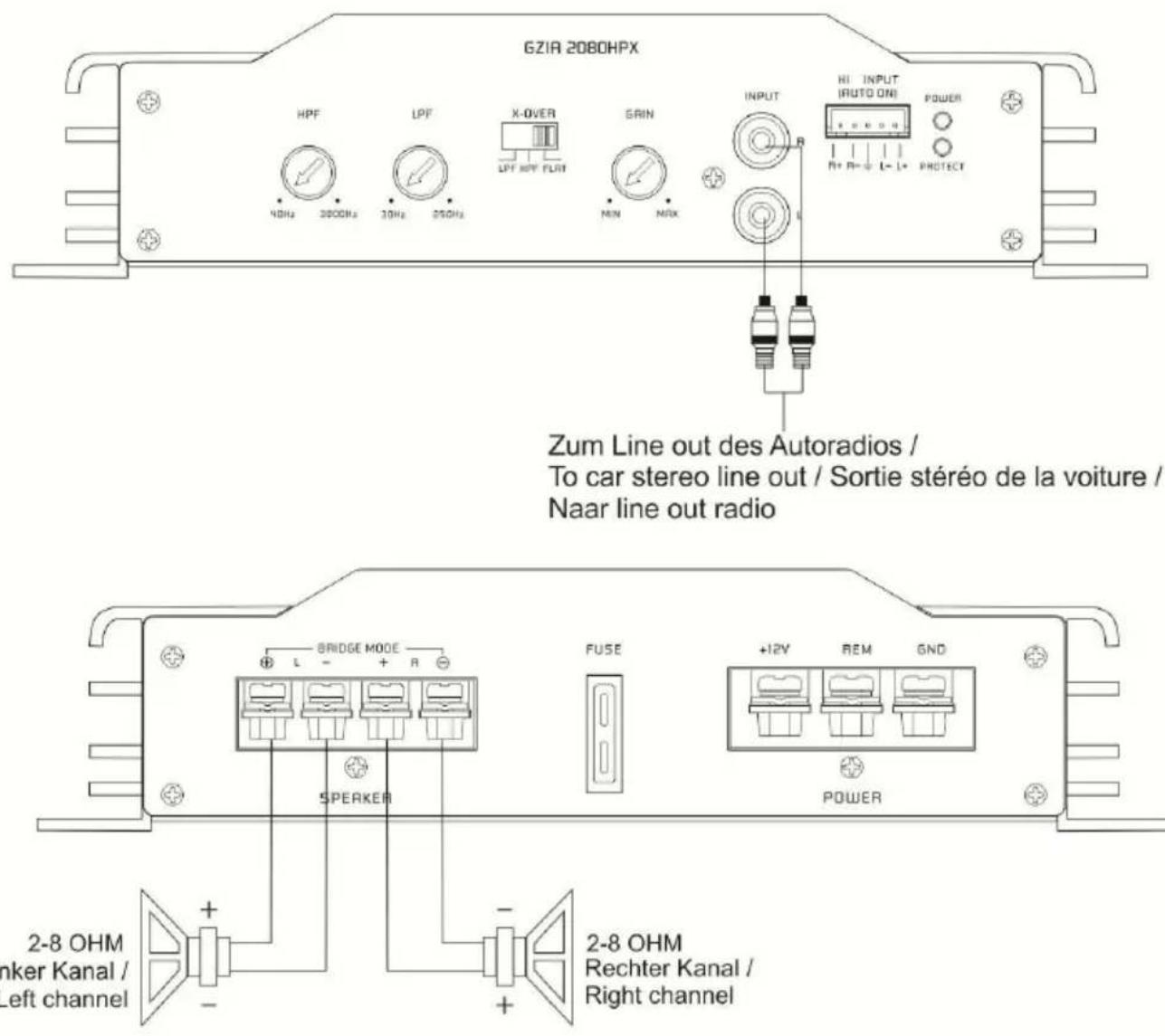 Ground Zero GZIA 2235HPX - Arvot 6dB passiivijakosuotimelle - 3