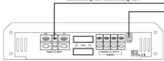 ESX SE 1600 - ANSCHLUSSBEISPIEL: Master/Slave-Modus mit zwei Verstärker - 4
