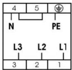 4 5 N PE L3 L2 L1 3 2 1