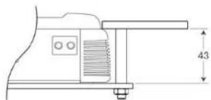 Technical line drawing of a mechanical component with no visible text or symbols