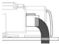 Pure technical line drawing of a mechanical component without any text, numbers, or symbols