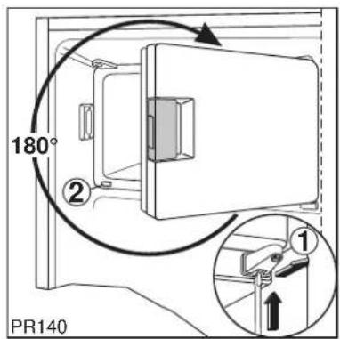 ELECTROLUX ERU 1370 - Anschlagwechsel Verdampferfachtür - 1
