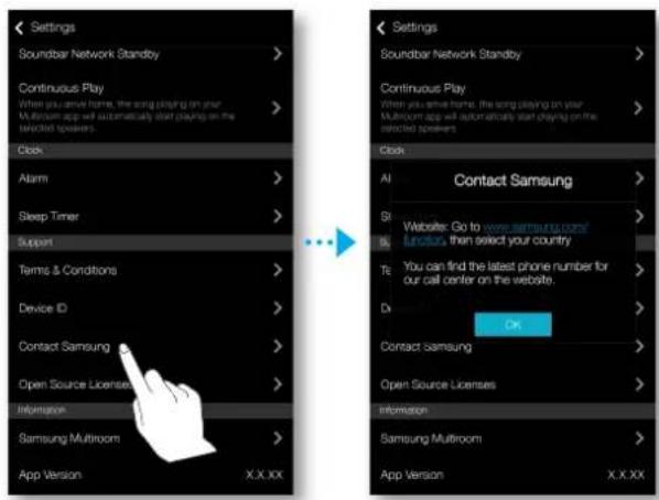 SAMSUNG Multiroom Link - Samsung kontaktieren - 1