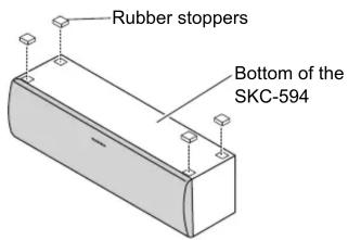 Rubber stoppers Bottom of the SKC-594