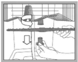 INDESIT DFP 584 EU - Cleaning the sprayer arms - 1