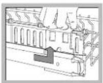 INDESIT DFP 584 EU - Til of laat het rek nooit aan een enkele kant neer. - 2