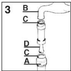3 B C D C A
