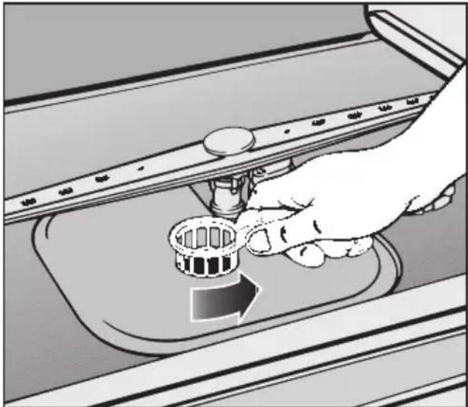 MIELE G 694 SC Plus - Siebe im Spülraum reinigen - 1