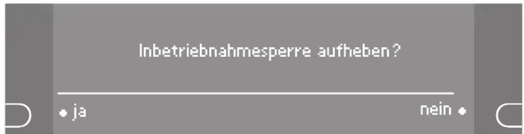 MIELE G 1834 SCI - Inbetriebnahmesperre aufheben - 1