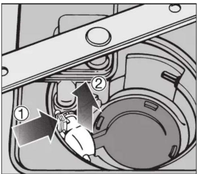 MIELE G 2274 - Ablaufpumpe und Rückschlagventil reinigen - 1