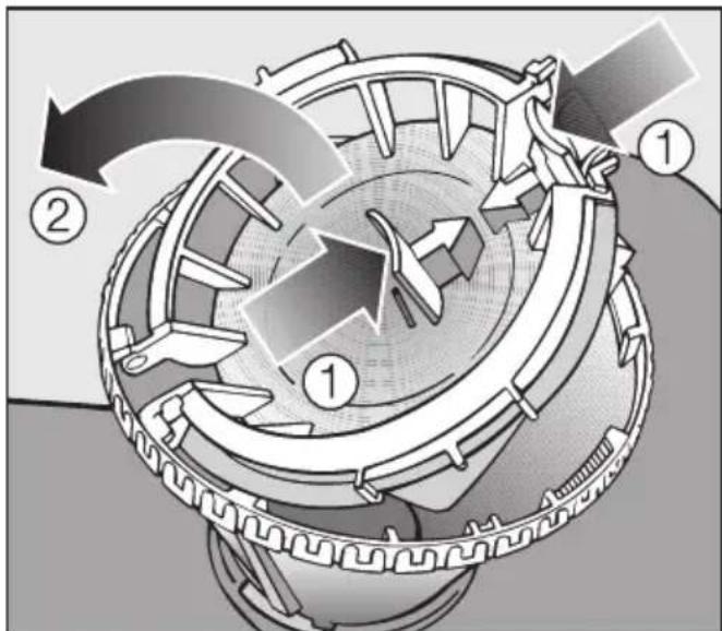 MIELE G 1833 - Siebe reinigen - 2