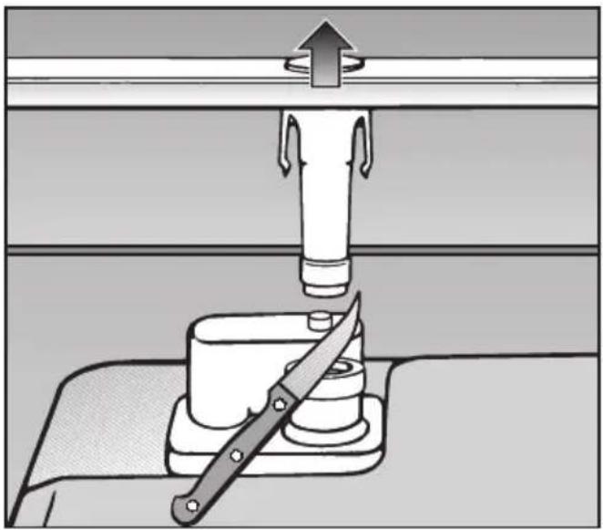 MIELE G 1833 - Belüftung des Wasserablaufs - 1