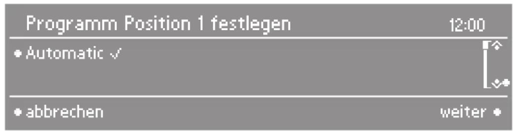 MIELE G 1832 - Hauptmenü ändern - 1