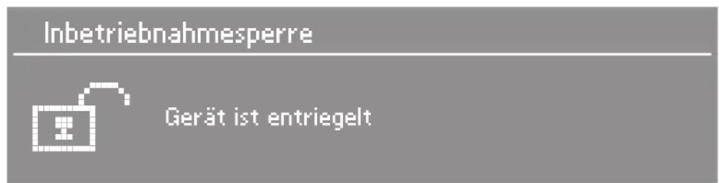 MIELE G 1830 SCI - Inbetriebnahmesperre aufheben - 2