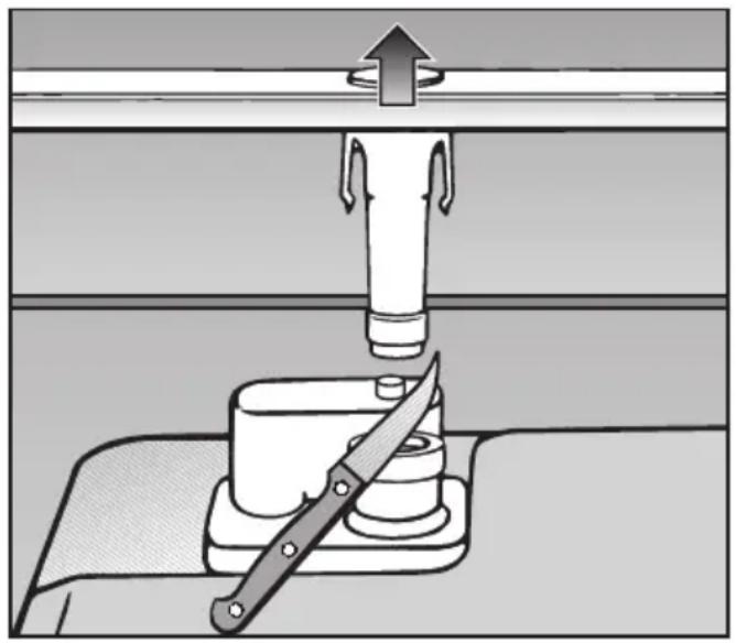 MIELE G 1275 SCVI - Belüftung des Wasserablaufs - 1