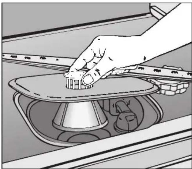 MIELE G 396 SCHE Plus - Siebe im Spülraum reinigen - 2