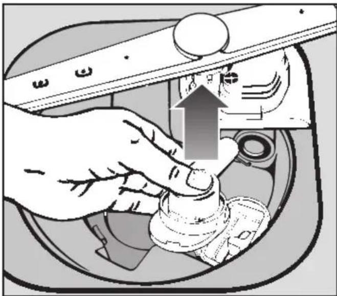 MIELE G 396 SCHE Plus - Ablaufpumpe und Rückschlagventil reinigen - 2