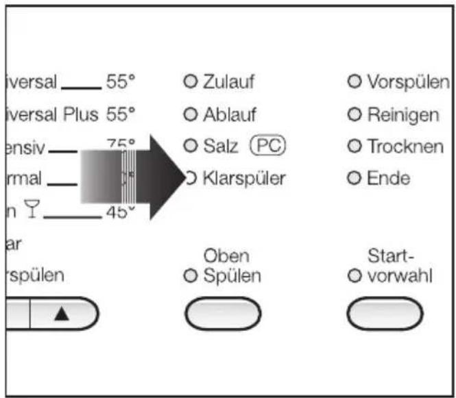 MIELE G 396 SCHE Plus - Klarspülernachfüllanzeige - 1
