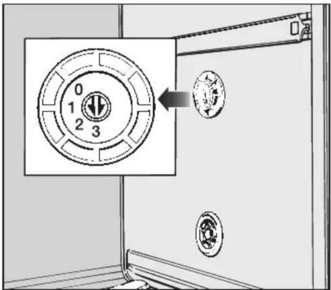 MIELE G 391 SCHE - Spülwasserhärtewähler einstellen - 1