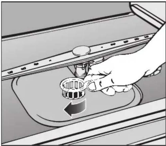 MIELE G 391 SCHE - Siebe im Spülraum reinigen - 1