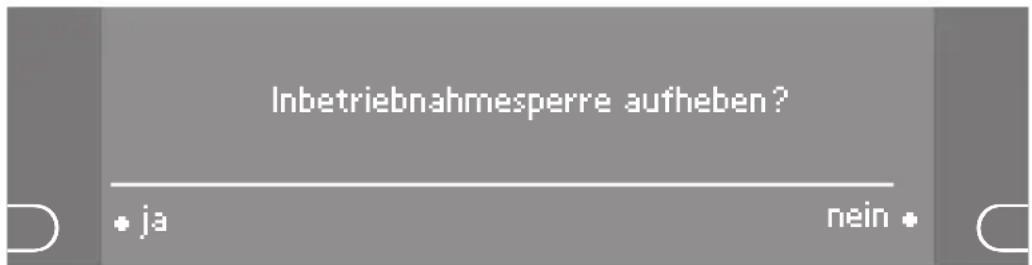 MIELE G 2834 SCI - Inbetriebnahmesperre aufheben - 1