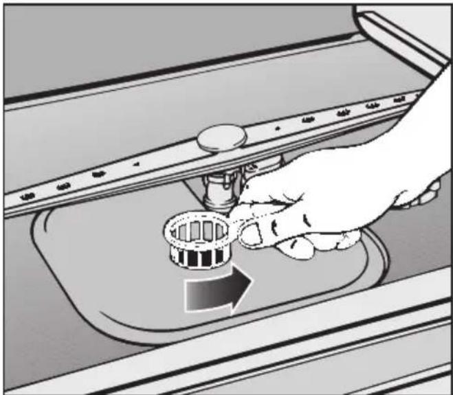 MIELE G 647 SCI Plus - Siebe im Spülraum reinigen - 1