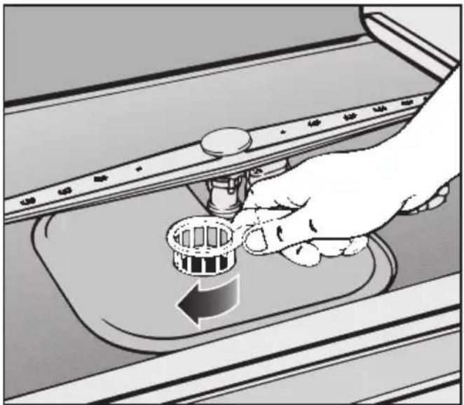MIELE G 645 Plus - Siebe im Spülraum reinigen - 4