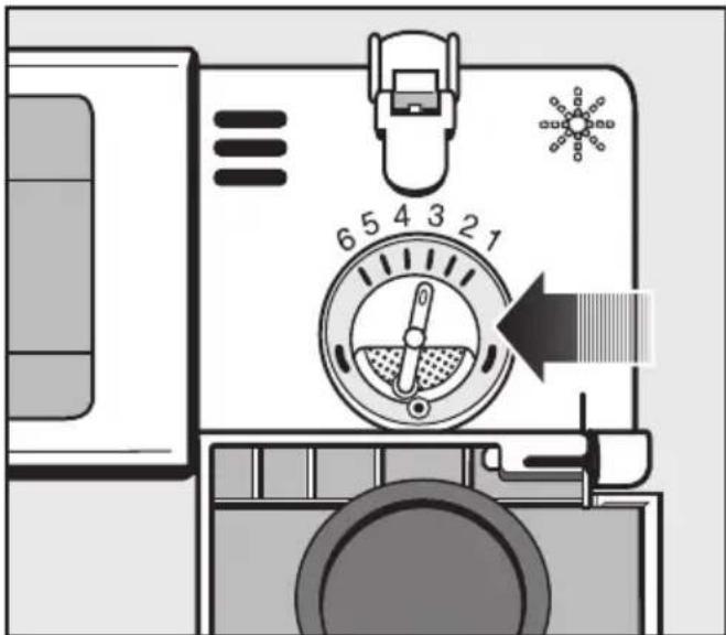 MIELE G 644 I Plus - Dosiermenge für Klarspüler einstellen - 1