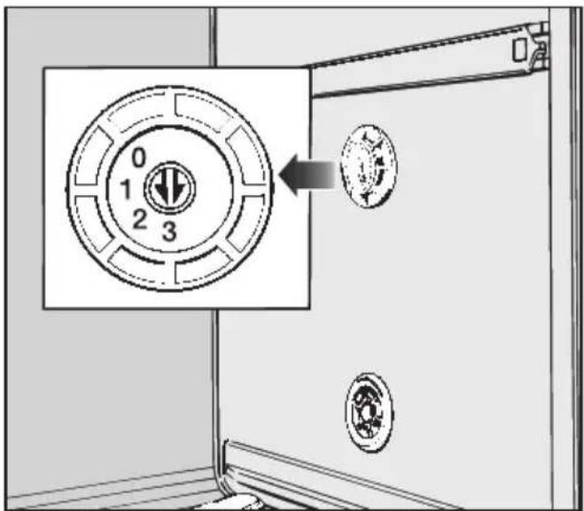 MIELE G 640 SCI - Spülwasserhärtewähler einstellen - 1