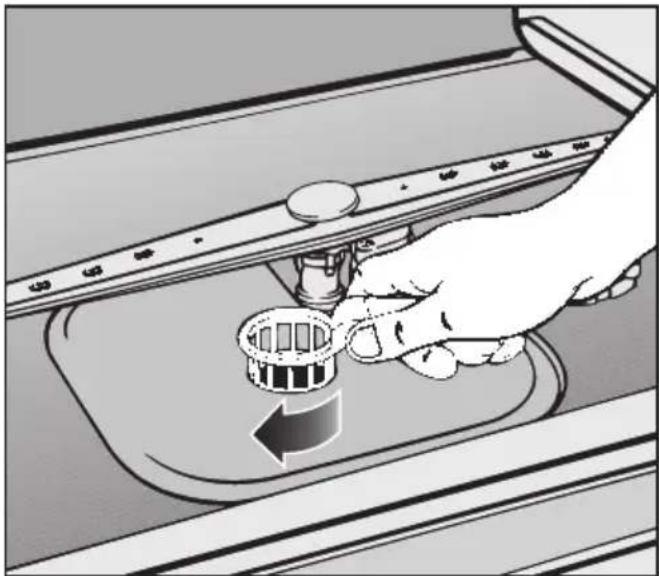 MIELE G 636 Plus - Siebe im Spülraum reinigen - 4