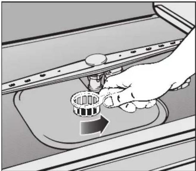 MIELE G 632-5 SC Plus - Siebe im Spülraum reinigen - 1
