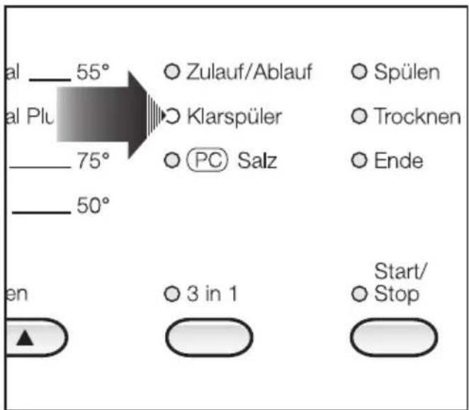 MIELE G 632-5 SC Plus - Klarspülernachfüllanzeige - 1